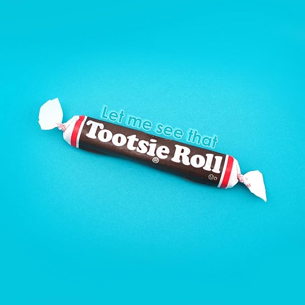 TOOTSIE ROLL 280-COUNT TUB, CHOCOLATE, INDIVIDUALLY WRAPPED, 98 OUNCE JAR