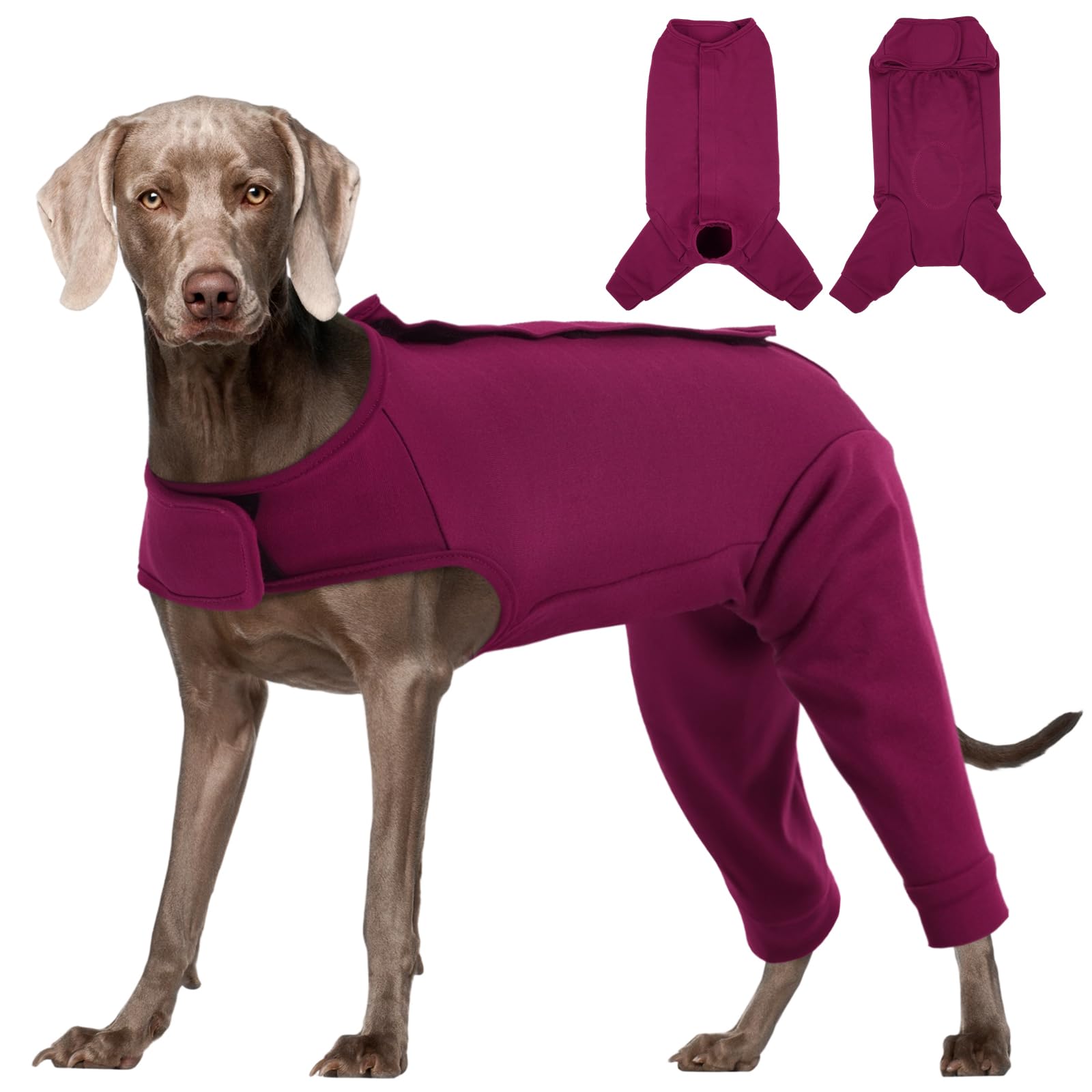 Photo 1 of Kuoser Dog Surgery Suit for Back Legs, Dog Rear Leg Sleeve to Stop Licking, Female Spay Recovery Suit for Dogs After Surgery, Pet Puppy Surgical Onesie for Abdomen Wounds Skin Disease