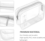 BEHAHAI Clear Travel Toiletry Bag TSA Approved Quart Size 2 Pack view 3
