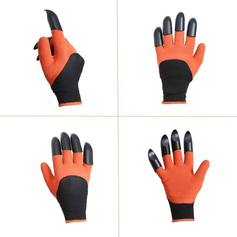 Garden Genie Gloves with Claws Waterproof garden gloves for Digging 2 Pairs: Clothing