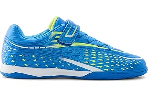 Yellow Shoes AXIUM Kids Soccer Shoes with Velcro Closure | Lightweight Indoor Athletic Sneakers for Boys & Girls | Non-Markin