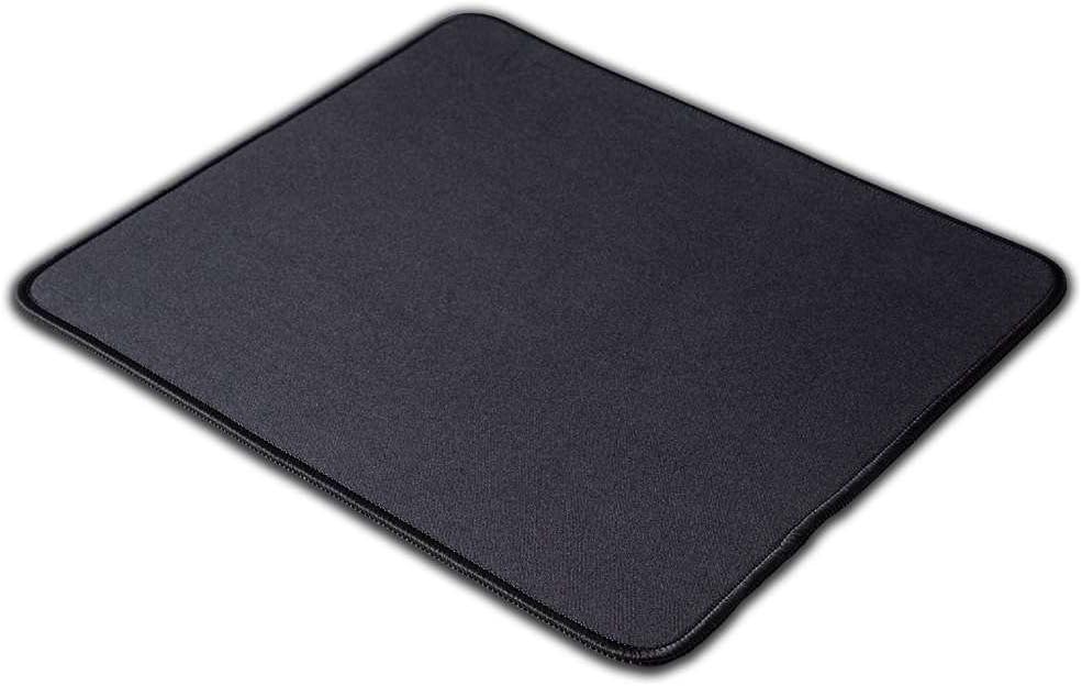 KAZAIRA Original Gaming Mouse Pad with Anti-Fray Stitched Edges - 13" x 11" - Black