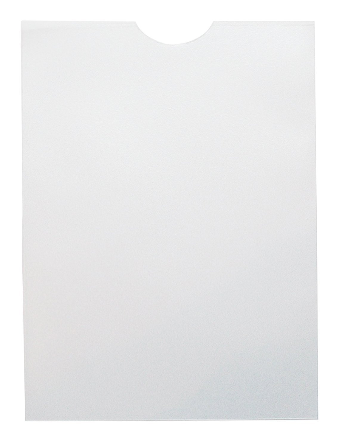 Customcard ltd® A5 Frosted Vertical Pockets with Thumb Cut Job Card Pockets Pack of 100