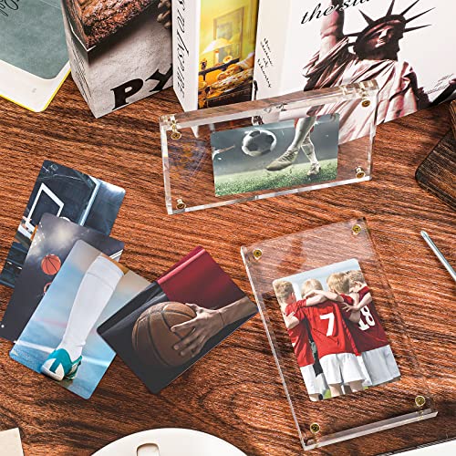 1/2 Inch Acrylic Thick Premium Card Holder Screwdown Recessed Trading