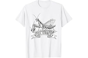 Wyxexx Girl Dinner Praying Mantis Funny Sarcastic Humor Vintage T-Shirt