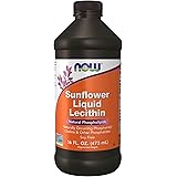 NOW Supplements, Sunflower Lecithin with naturally occurring Phosphatidyl Choline and Other Phosphatides, Liquid, 16-Ounce