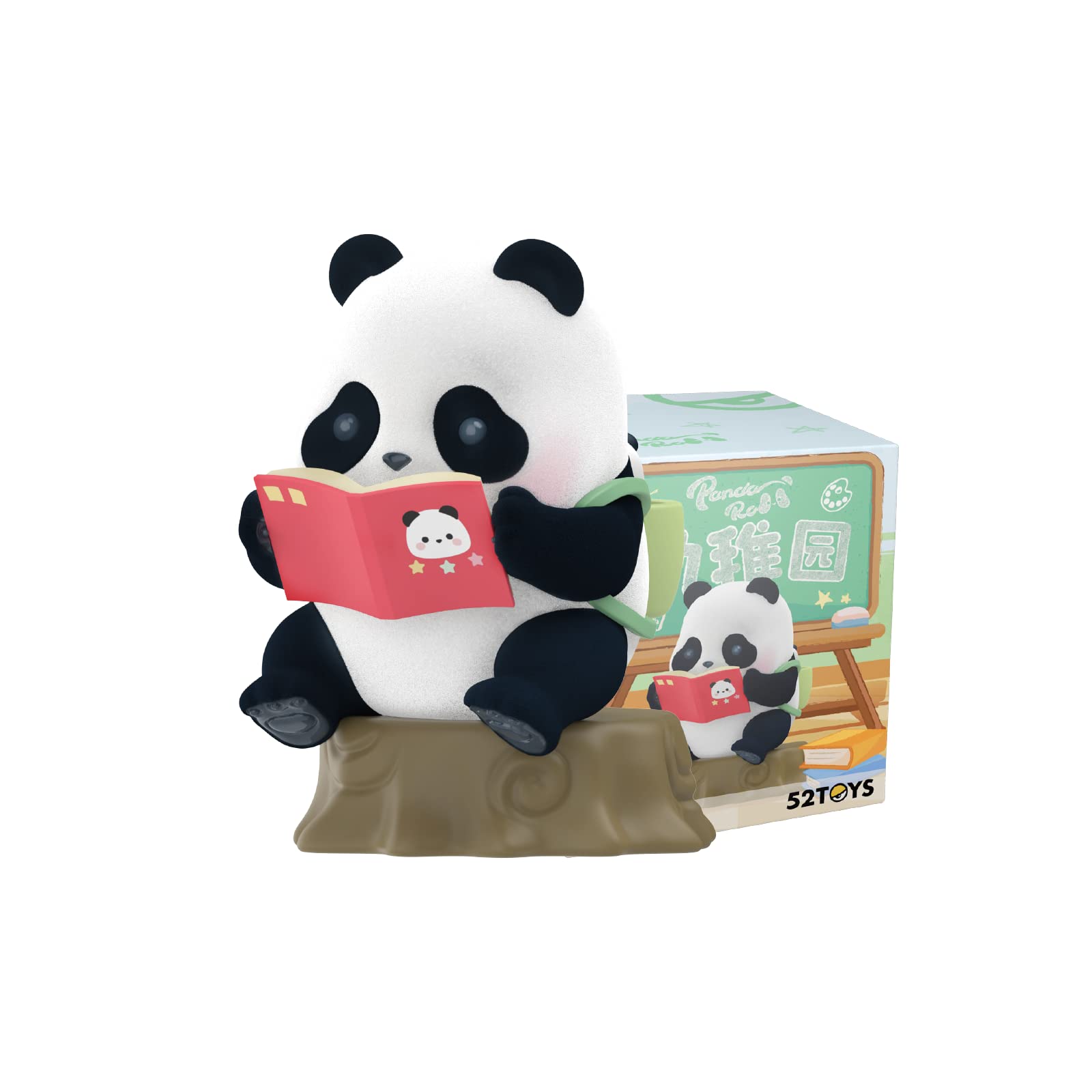 Photo 1 of 52TOYS Panda Roll Kindergarten Series, 1Pc Candybox Random Cute Popular Collectible Flocking Panda Figures Toys, Creative Panda Gift for Boy Girl Christmas Birthday Party Holiday