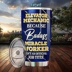 MONIZILUCKY Elevator Mechanic Tumbler Stainless