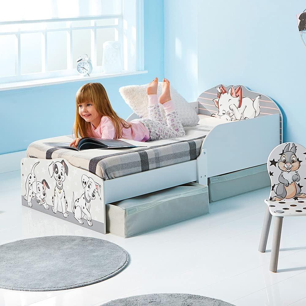 Moose Disney Classic Wooden Toddler Bed with Storage 142x77cm