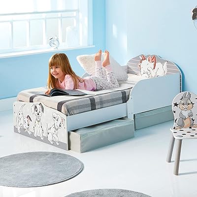 Moose Disney Classic Wooden Toddler Bed with Storage 142x77cm