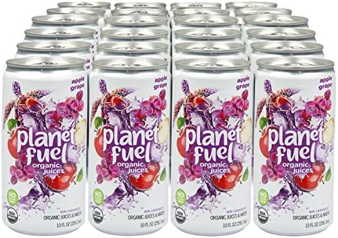 Planet Fuel Kids Organic Juice + Water (24pk - Apple Grape (10oz) - No Artificial Ingredients, Sweeteners, or Preservatives