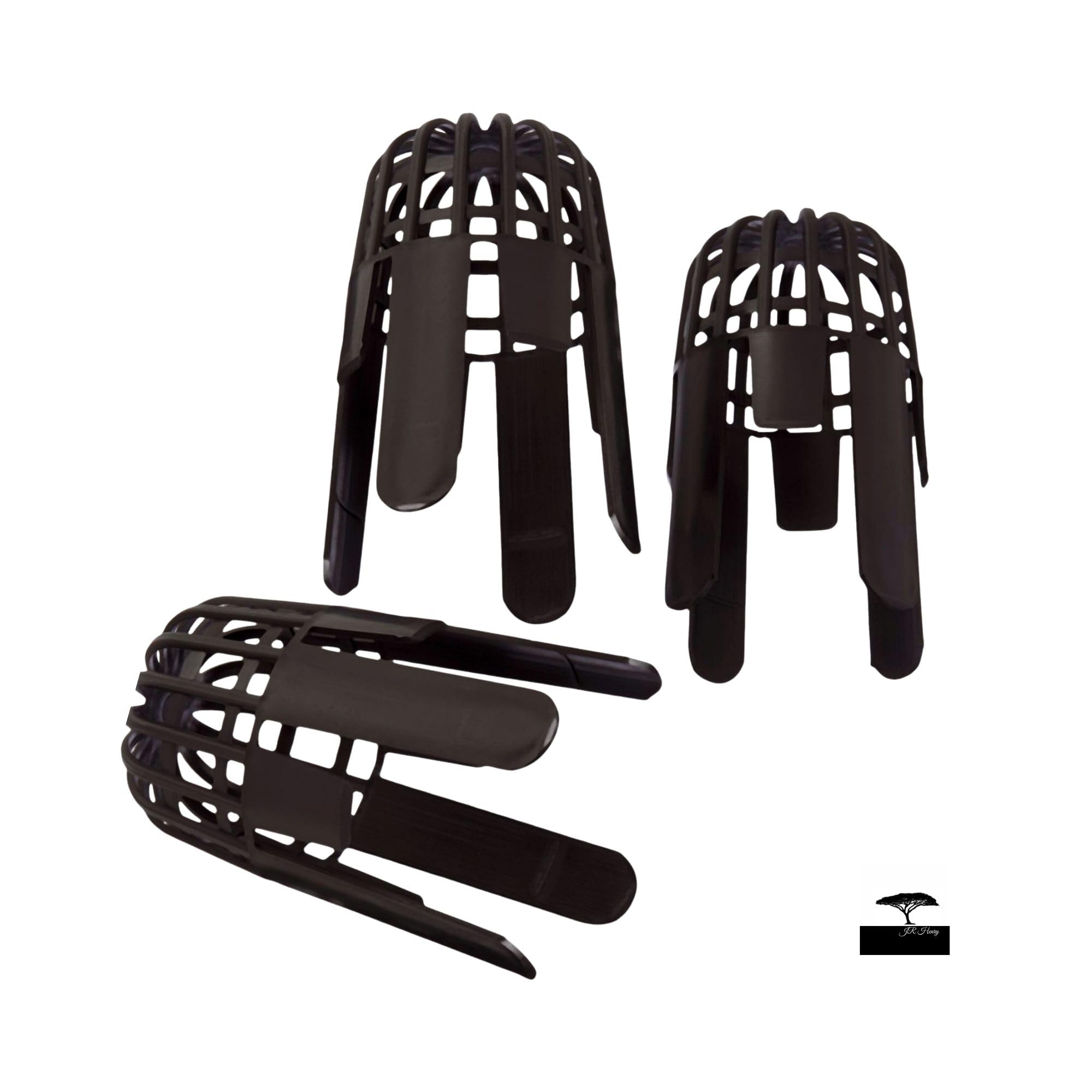 Pack of 3 Black Gutter Balloon Outlet Guards, Fits 68 mm Pipes - Keeps Downpipes Free from Blockages Caused by Leaves, Moss or Other Debris, Flexible and Easy to Fit