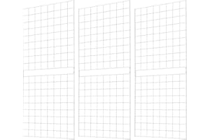 7RiversART Grid Wall Commercial Grade Gridwall Panels – Heavy Duty Grid Panel for Any Retail Display Wall Grid 2' Width x 5' Height, White (Pack of 3) Easily Portable