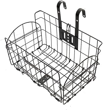 Amazon 頑丈 Fzmcy 折りたたみ式自転車前カゴ バスケット ワンタッチ フック式 かんたん設置 Fzmcy バスケット カゴ