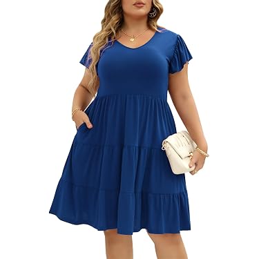 Amazon.ca Best Sellers: The most popular items in Women's Plus Dresses