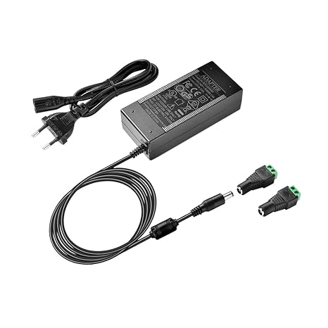 Sunix Netzadapter für LED 12V DC, AC 100-240V Transformatoren, Netzteil für 2835/5050 LED Streifen 60W Maximal Stromversorgun