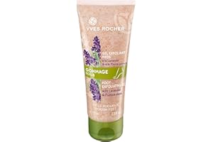 Yves Rocher Foot Exfoliating Gel | Reduce Calluses and Smooth Dry, Rough Skin | Enriched with Organic Lavendar & Mineral Oil 