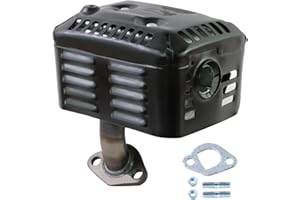 KIKITE Muffler Exhaust Assembly Compatible with Honda GX160 GX200 GX140 Muffler Exhaust Silencer 18310-ZF1-000 5.5hp 6.5hp Engine Motor