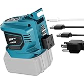 Power Inverter Compatible with Makita 18V Battery: Ecarke Portable Power Supply Inverter Convert - Real 200W DC 18V to AC 110V-120V Battery Powered Outlet with 2 USB AC Power Station(Bare Tool Only)