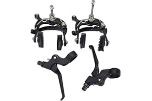 Bike Brake Caliper, Aluminum Alloy Folding Bike Brake Lever Set for Folding Bike Users, City Commuters, and Weekend Riders