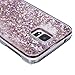 Galaxy S5 Case, Galaxy S5 Neo Case, Galaxy S5 Liquid Glitter Case,PHEZEN 3D Creative Design Shiny Quicksand Flowing Bling Glitter Sparkle Heart Clear Hard Case for Samsung Galaxy S5 - Pink Diamonds