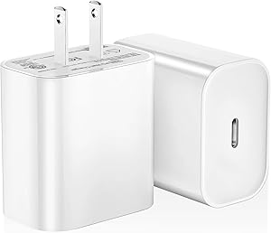 USB-C Power Adapter, 20W USB-C Fast Charging Wall Charger for iPhone 12/12 mini/12 Pro/12 Pro Max, iPhone 11/11 Pro/11 Pro Max, XR/XS/X/8