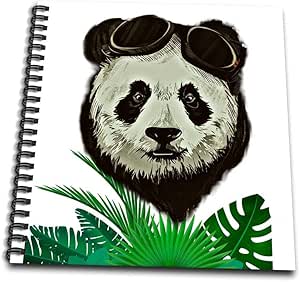 Amazon.com 3dRose Hipster Asia Panda Bear with Jungle 