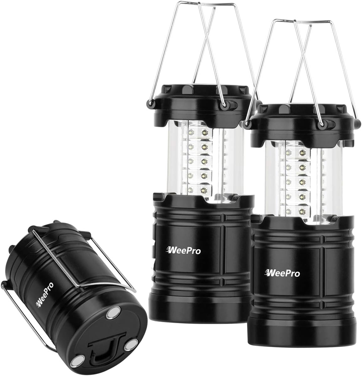 Led Camping Lantern - Waterproof Emergency Lantern & Light for Power Outage Outdoor Indoor - Tent Flashlight Lamp for Backpacking Hiking Fishing Camp, Collapsible, 2-pack