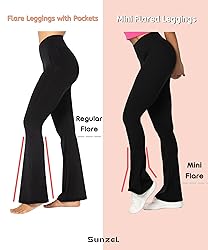 Sunzel High Waist Mini Flared Leggings for
