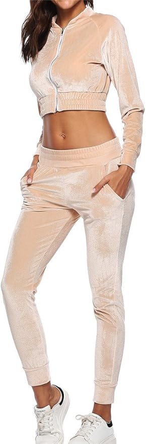 cropped velour jacket