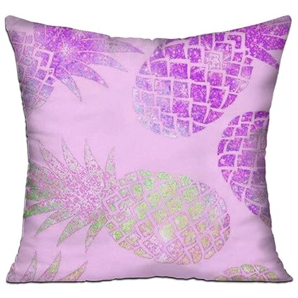 Amazon Com Dozili Cushion Cover Pillow Cover Purple Pineapples
