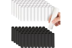 Chivertion 100 Pcs Sidewalk Chalk for Kids Jumbo Black White Washable Non Toxic Chalk for Classroom Outdoor Fun Creativity Art Play Painting on Chalkboard Playground Blackboard Easter Party