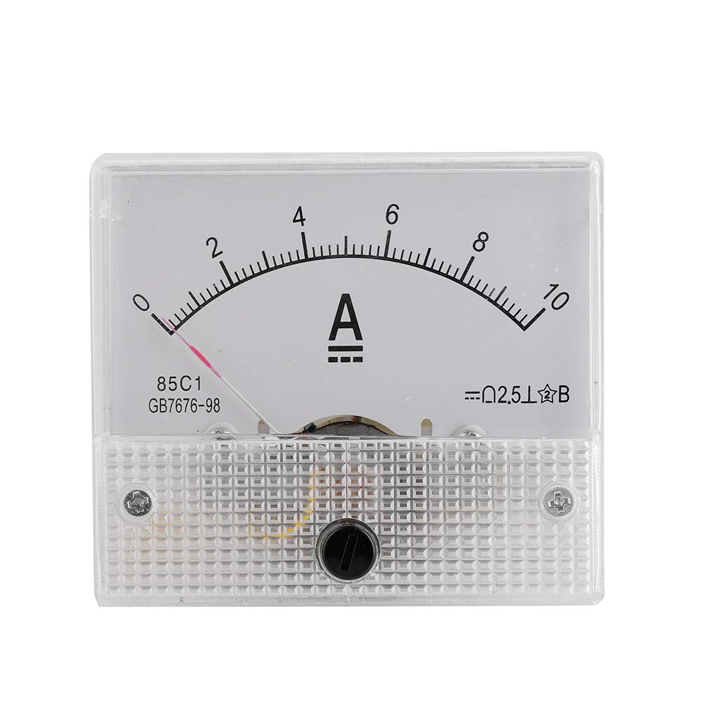 Analog Ammeter Voltmeter Circuit Tester 85C1 Model DC 0-10A 2.5 Accuracy Panel Meter for Current Voltage Measurement Industrial Electrical Testing Device with Precision Analog Display