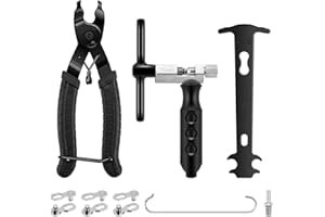 Bike Chain Tools Set Bicycle Link Plier Chain Splitter Chain Inspection Caliper for 6/7/8/9/10 Speed Chains Link Repair Chain