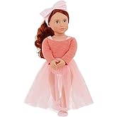 Our Generation 18-Inch Ballerina Doll Aubrie in Ballet Outfit Set, Dolls | 18-inch ballerina doll with blue eyes that open and close, wavy red hair, ballet outfit, and mix-and-match play, 5+ Years