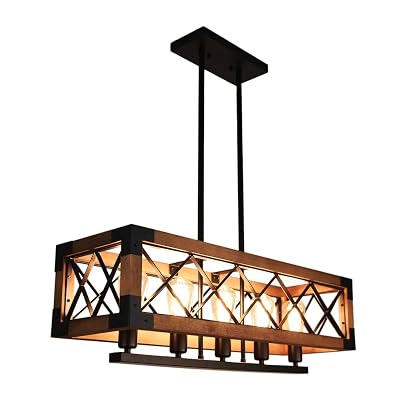 Buy Lingkai Industrial Chandelier Wood 
