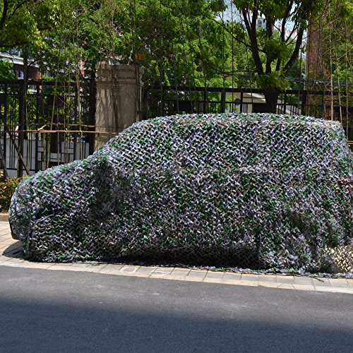 Omonic 210D Camouflage Net Desert Woodland Camo Netting for Camping Military Hunting Shooting Sunscreen Netting (Army Digital Camo, 10-16.5ft（3-5m）) - Thumbnail 3