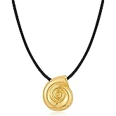 CLASSYZINT Gold Choker Necklace For Women Sun Heart Flower Charms Pendant Necklace Chunky Gold Statement Necklace