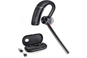 Yealink Bluetooth Headset BH71 Pro,Teams Zoom Certified,Single Ear Wireless Headset with Charging Case,Bluetooth Earpiece with Noise Canceling Mic,Type-C/A USB Dongle,Connect Mobile/Mac/PC,