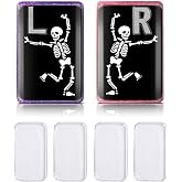Aceorbit 2 Pack Xray Marker with Initial, Black and White, Dancing Skeleton | 1.5 x 1 in L and R Tech Markers Resin with Lead Letters， gift for Radiology Tech Nurses, Reusable &amp; Washable