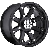VISION WHEEL - 393 lock out - 12 Inch Rim x 8 - (4x110) Offset (-61) Wheel Finish - Matte black