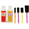Mod Podge Decoupage Starter Kit Bundle with 6 Items -- Gloss and Matte Medium with 4 Foam Brushes