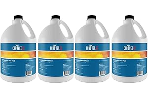 Gallon Bottles Chauvet DJ HFG Fluid for Hurricane Haze 2D Smoke Fog Machine Accessories Indoor and Outdoor, Weight 9 Pound, 4 Pack