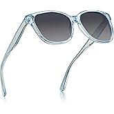 CARFIA Square Polarized Sunglasses for Women UV Protection, Italian Design Retro Embossed Pattern Wire Core Driving Shades