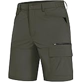 EKLENTSON Mens Outdoor Hiking Shorts Lightweight Quick Dry Casual Cargo Shorts Water Resistant with Pockets 10" Inseam