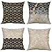 Pack of 4 MUILEE Decorative Three-Dimensional Small Diamond Throw Pillow Unique Design Covers Cushion Case Shell Pillow Case for Car Sofa Bed Couch