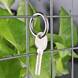 ZoZoMaiy 30x 28mm Silver Zinc Alloy Spring Snap Clip Hooks Backpack Craft view 2