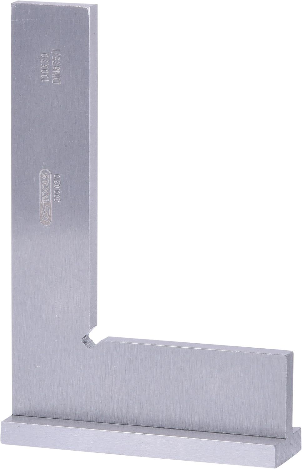 KS Tools 300.0210 Square with stock DIN 875/1, 100mm