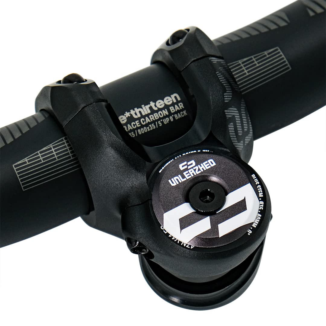 unleazhed AL01 Top Cap, Aluminium Stem Cap, Styling for Your Mountain Bike, Made in Germany