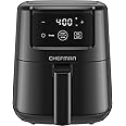 CHEFMAN 2 Qt Mini Air Fryer – Digital Space-Saving Compact Air Fryer with Nonstick and Dishwasher Safe Basket, Quick & Easy M